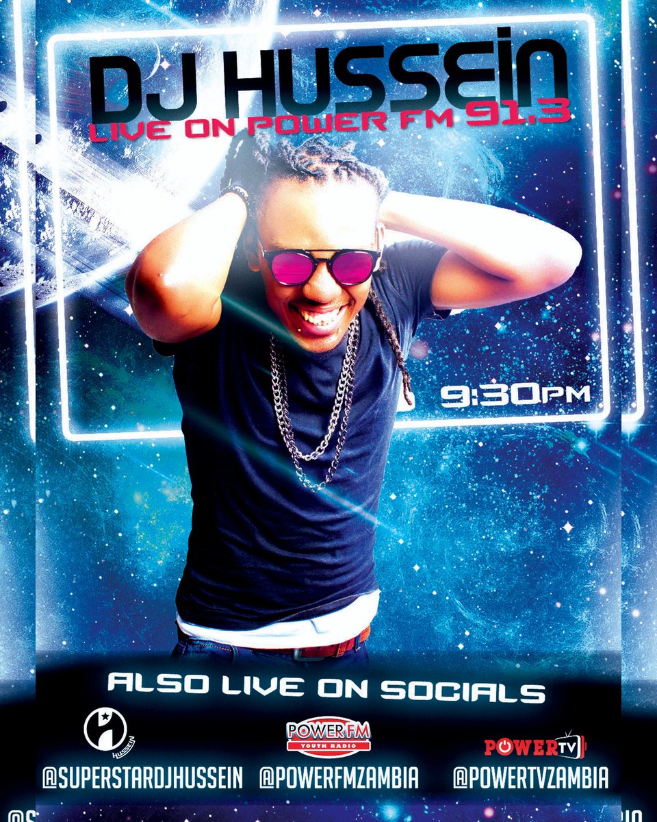 SuperstarDJHuss's tweet photo. Get Ready for Round 2 of the #PowerLockdownParty muntu wandi, tuleya iwe!!!
Tune in tonight on @PowerTVZambia @PowerFMZambia @YAR897FM @superstardjhussein
#MuchiMunziNizee #YouthRadio #KopalasNumber1HitStation https://t.co/o6uG2pjpj7