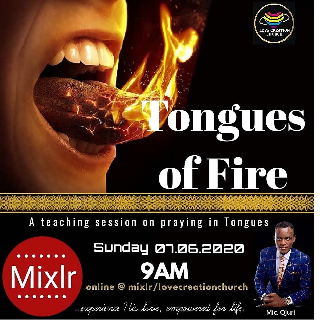 MicOjuri's tweet image. Join us tomorrow at our online service as we teach deeper on - "Tongues of Fire" by 9am. See flier for more details.

Just click below

mixlr.com/lovecreation-c…

#TonguesOfFire
#BaptismOftheSpirit
#WordRealities
#lovecreationchurch