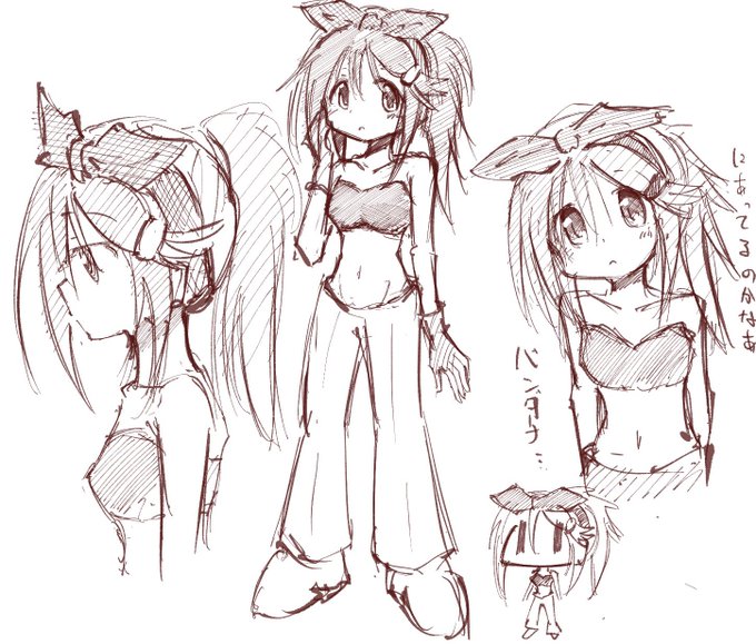 先程描いたアクア団三好紗南気に入って色々描いてた 