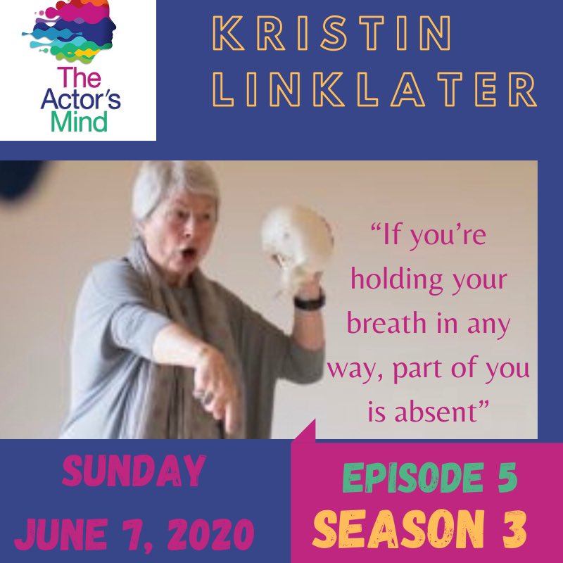 Tune in TOMORROW for a very special episode of The Actors Mind with Kristin Linklater. She is a world-renowned teacher of voice production. It’s likely that if you’ve had even a little actor voice training, at least some of it has been based in Kristin Linklater’s work.