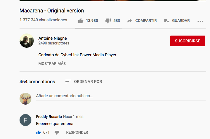 Qué maravilla son los comentarios de Youtube.
