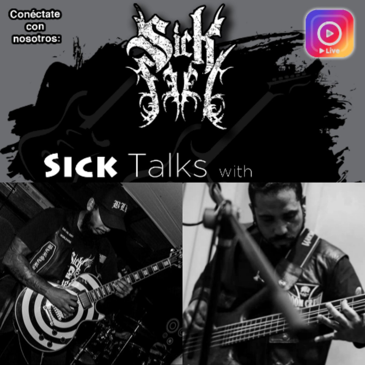 SickFeel's tweet photo. HOY HOY!!!
A partir de las 10PM #SickTalks 5 🎙️
Nuestro guitarrista guitarrista Andrés López estará teniendo una amena conversa junto a nuestro amigo @LuisKooper de la banda chileno-venezolana #Limitless
CONÉCTATE con nosotros a través de nuestro instagram: @sickfeelvzla https://t.co/xl06JC2gE4