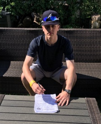 MooretownJrC's tweet photo. Flags sign goaltender Adam Mino. We are very happy to have Adam back with the Flags family. https://t.co/v0UTFLUjqH