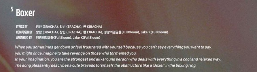 mintho1025's tweet photo. Jake K and 영광의 얼굴들 who arranged and composed Pacemaker with 3RACHA also composed ‘Boxer’ from Clé 1 

Some of their other works include Stray Kids ‘Rock’ from I am NOT and GOT7 ‘Lullaby’. This song is gonna be so exciting I can’t wait 😭 https://t.co/TTG6iyPpPm
