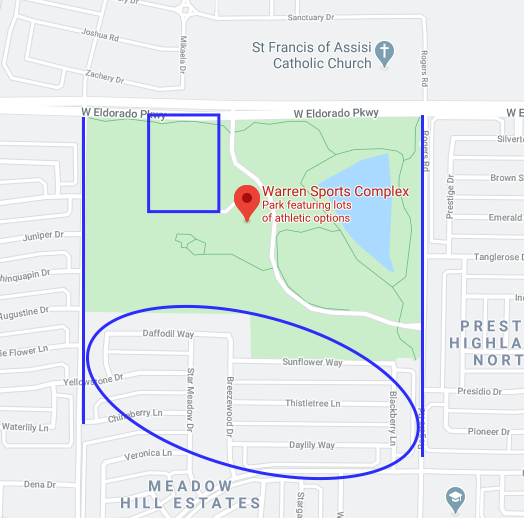 dallas_protest's tweet photo. Frisco protests, small amount of parking in the park itself. You may have to park in neighborhoods. If you do, try not to walk on peoples lawns (We know... but the less problems the less police). Bathrooms and AC at places west down Eldorado.#Frisco #Friscoprotest #FriscoProtests https://t.co/H14Hb1NglW