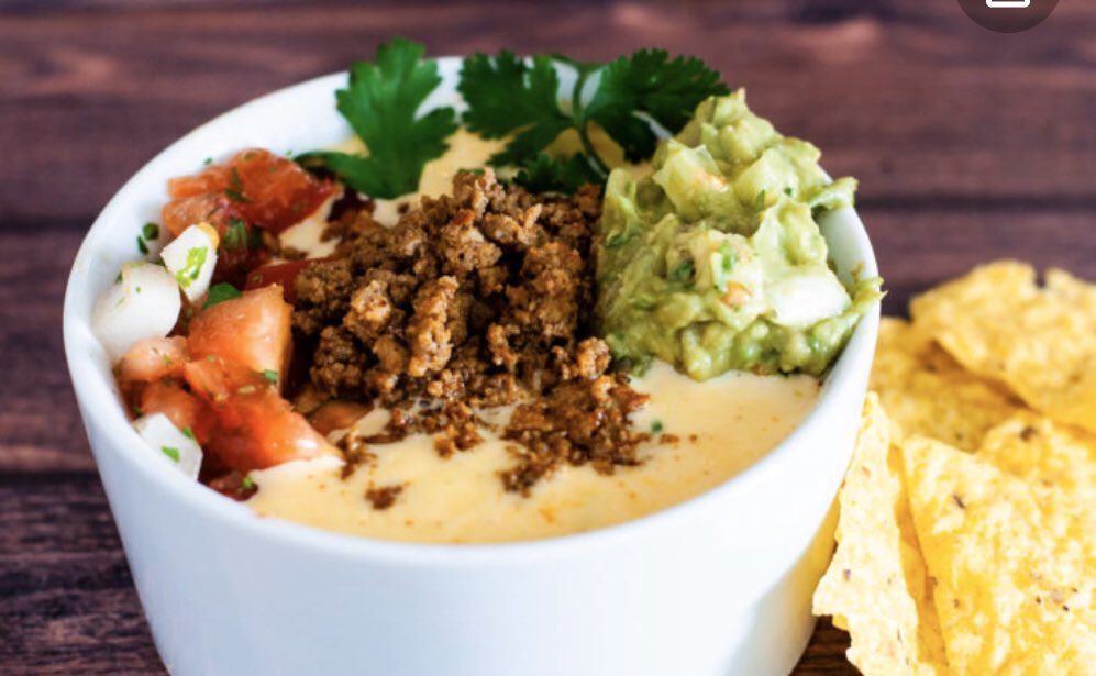 EatLaCantina's tweet photo. Loaded queso is the upgrade to your cheese dip you didn’t know you needed - but you’ll never go back to plain runny white cheese again! #loadedqueso #aotourism #discoveropelika https://t.co/1zwy5wbk2Q