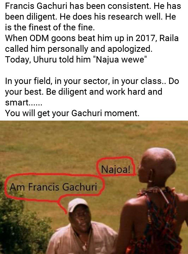 DLunalo's tweet photo. @citizentvkenya Am glad my favorite journalist Francis Gachuri is trending https://t.co/2TSDaVIIHo