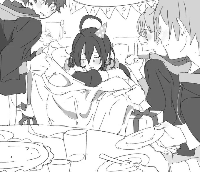 うまれてはじめての誕生日パーティの夜 