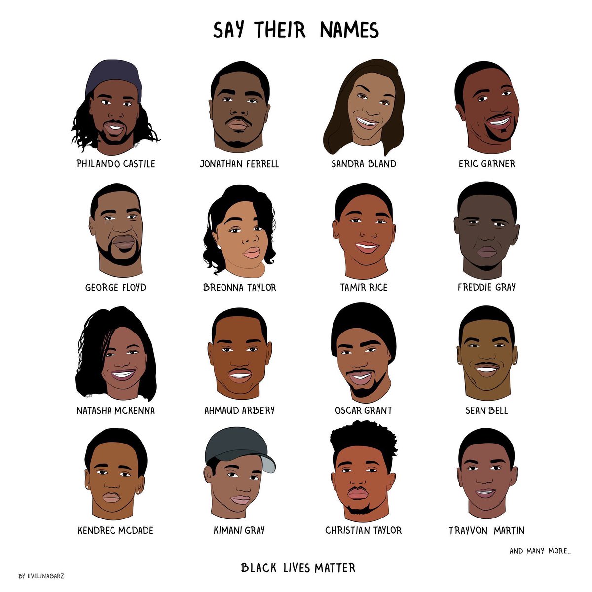 Chinoxx94's tweet photo. CONTINUE TO SAY THEIR NAMES!!! #BLM #BlackLivesMattters https://t.co/g2MFkAodgQ