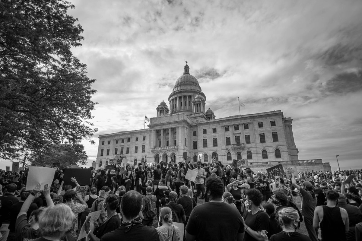 wtondo's tweet photo. Photos from the Black Lives Matter protest in Providence, RI on June 5th, 2020. I understand that I will never understand, but I stand. The second myself and @jakezimmer12 stepped foot near the State Capital, we had chills. #BlackLivesMatter #EndRacism #ProvidenceProtest https://t.co/qGEcxhSp13