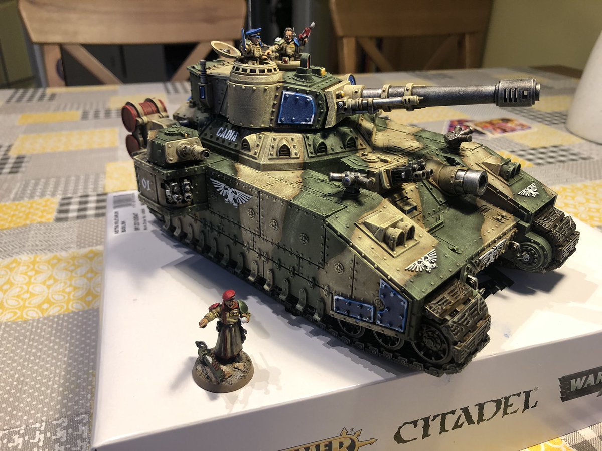 WH_40K's tweet photo. I think we are pretty much done!
.
.
.
#astramilitarum #imperialguard #cadian #warhammer40k #wh40k #warhammerworld #warhammer40000 #dztv #deploymentzonetv #lockdown #garagehammer #tempestus #scions #valkyrie #baneblade https://t.co/GsBeigIwMw