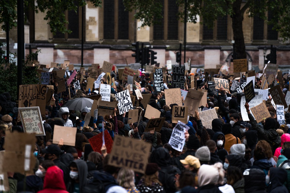 Peaceful. Powerful. #BlackLivesMatter London Protest, Parliament Square, 6th June 2020. #BLMLDN #BlackLivesMatterUK