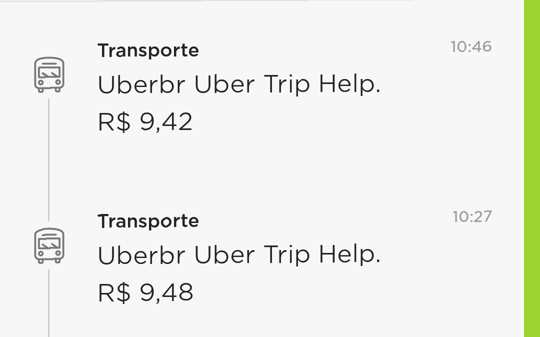 CorretoraKelly's tweet photo. @Uber_Brasil fui cobrada por duas viagens em que os motoristas cancelaram!
Vocês me deram dois créditos de 4,50 (que já é errado, deveriam ter feito o estorno no meu cartão) mas cada cobrança foi mais do que o dobro disso! https://t.co/Q1p4c33fX6