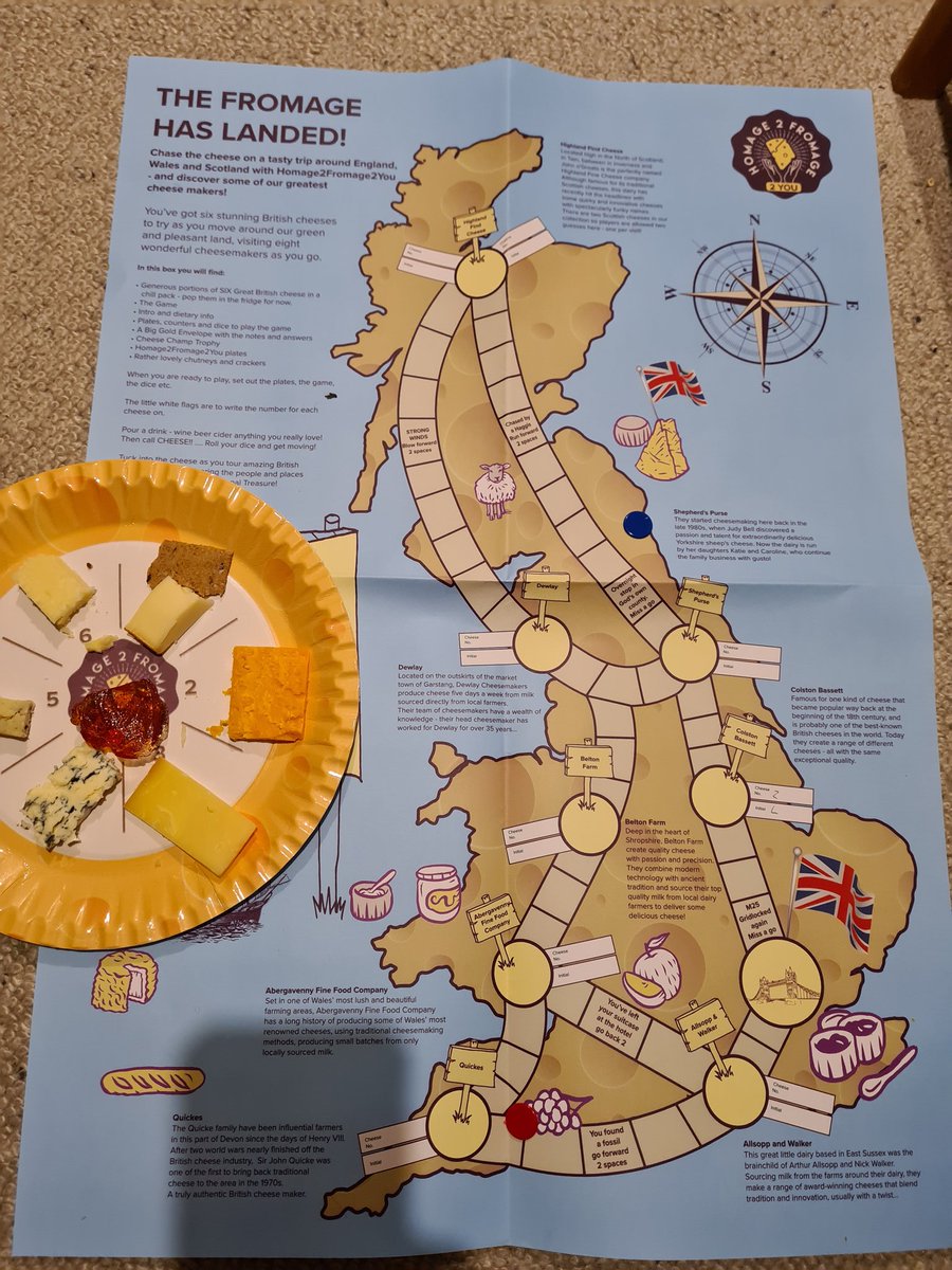 Yorkshire Fellow (@nickdabird) on Twitter photo Lots of fun eating our way thru the <a href="/Homage2Fromage/">Vickie and Nick</a> 2You British #Cheese Quiz, complete with a board game! Top quality cheese... But which one is it? 3, 2, 1... Cheese! Lots of fun eating our way thru the <a href="/Homage2Fromage/">Vickie and Nick</a> 2You British #Cheese Quiz, complete with a board game! Top quality cheese... But which one is it? 3, 2, 1... Cheese!
