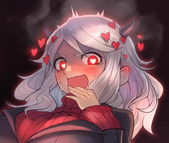 Modeus,the Lustful Demon
『You and me. Now...Huh?....What did you just say!!?』
#Helltakerfanart  #Helltaker 