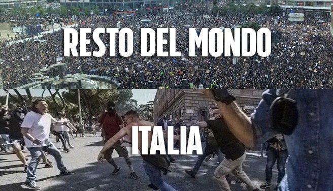 PaxPeppe's tweet photo. Mentre nel resto del mondo milioni di persone scendono in piazza contro il razzismo, le piazze di Roma si riempiono di fascisti che si menano tra di loro  #BlackLivesMatter #ForzaNuova https://t.co/iGkPAYgfQT