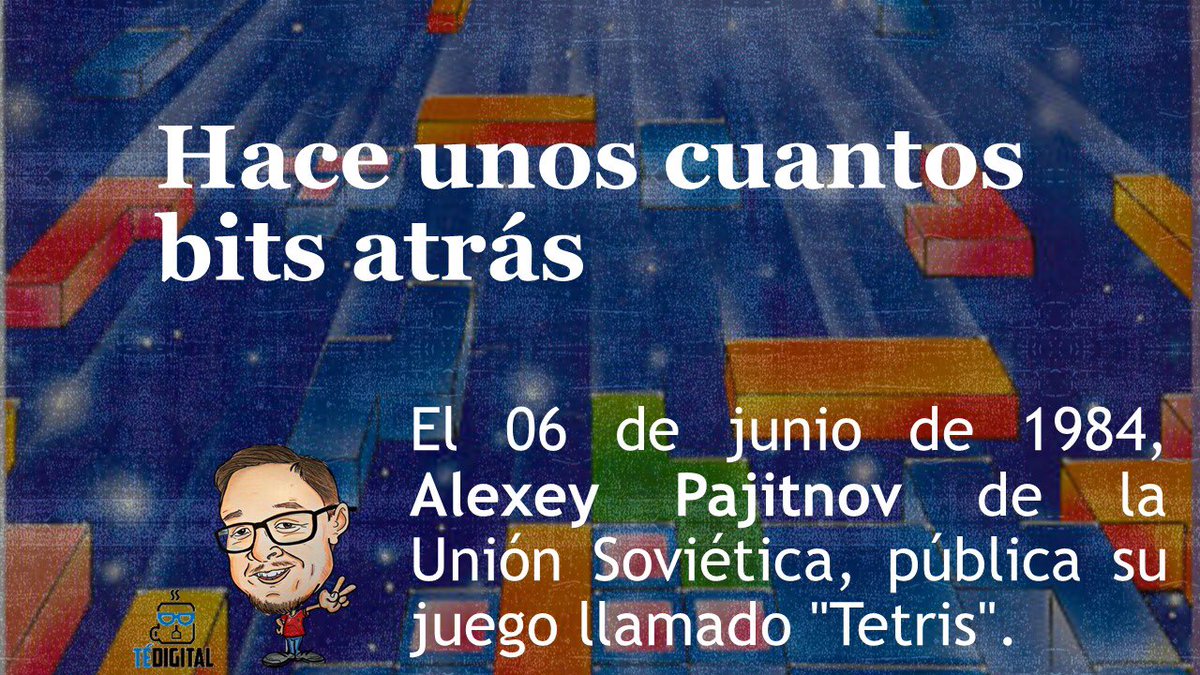 #HaceUnosCuantosBitsAtrás un 6 de junio nace #Tetris, que se convertirá en el "#videojuego más popular de todos los tiempos".

Invitados a seguir el perfil de #TéDigital en #FB facebook.com/32160700202217…
