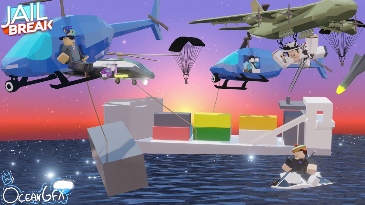 Oceanplays On Twitter Are You Ready For The Cargo Ship Robbery Update In Roblox Jailbreak Tonight I Certainly Am That S Why I Have Created This Inspired Render For Asimo3089 And Badccvoid - roblox jailbreak cargo ship robbery