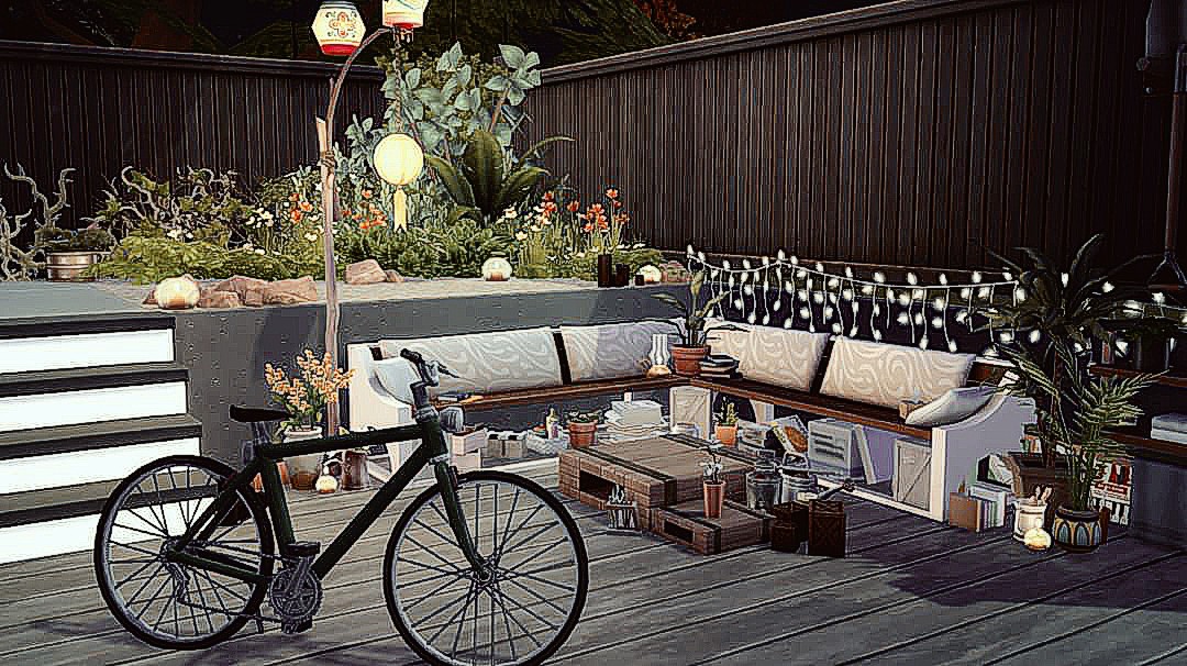 cozy something ✨
● NOCC ●
#showusyourbuilds #simscreation #homedecor #eagames #ts4 #thesims #simscommunity #simsdaily #nocc #picoftheday #details #outdoor #thesims4 #ts4 #sims #gamer #gamergirl #sims4build #simstagram #cozy #clutter #terrace #flowers #garden #diesims4 #diesims