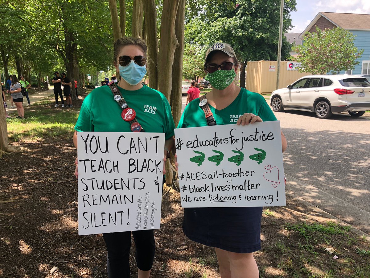 #educatorsforjustice #BlackLivesMattters #acesadvocates #acesalltogether <a href="/MusicalACES/">Ms. Reynolds Music</a> <a href="/AbbottsCreekES/">Abbotts Creek ES</a>