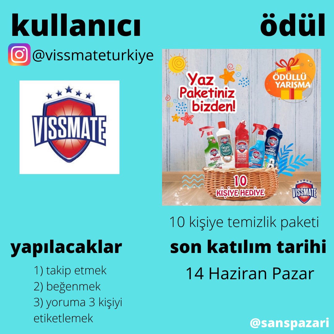 sanspazari's tweet photo. #çekiliş #vissmatetürkiye https://t.co/9emUeZ3PWH