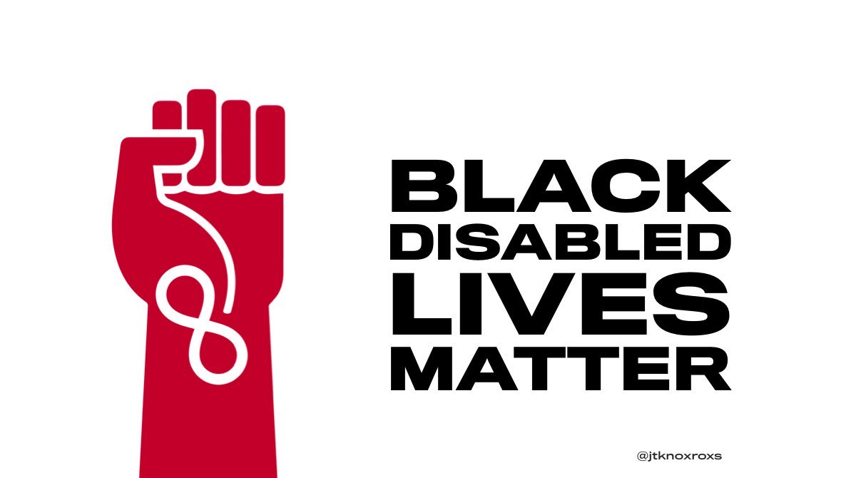 aecody's tweet photo. In solidarity with my disabled black sister and brothers. #disabledblacklivesmatter https://t.co/PXfXgY6Y7h