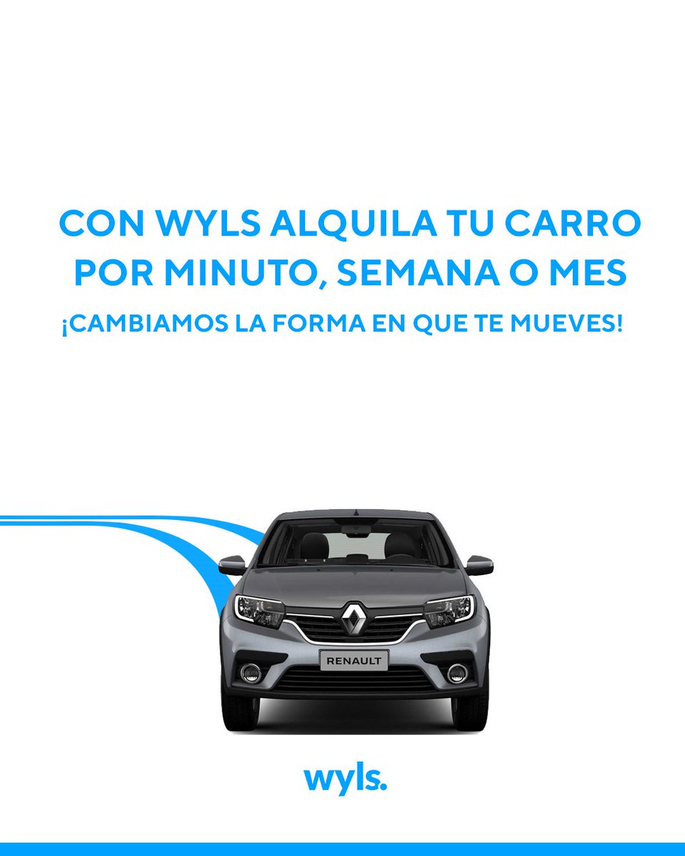 Wyls_co's tweet photo. Hay una nueva forma de moverte por la ciudad, descúbrelo y disfruta sus beneficios alquilando un carro por minuto, semana o mes con Wyls. ​

¡Muévete inteligente! ​

Escríbenos a fchaves@wyls.co y empieza ahora.

#Transporte #transportebogota #transporte #Medellin #Bogota https://t.co/Or4CXMGyRn