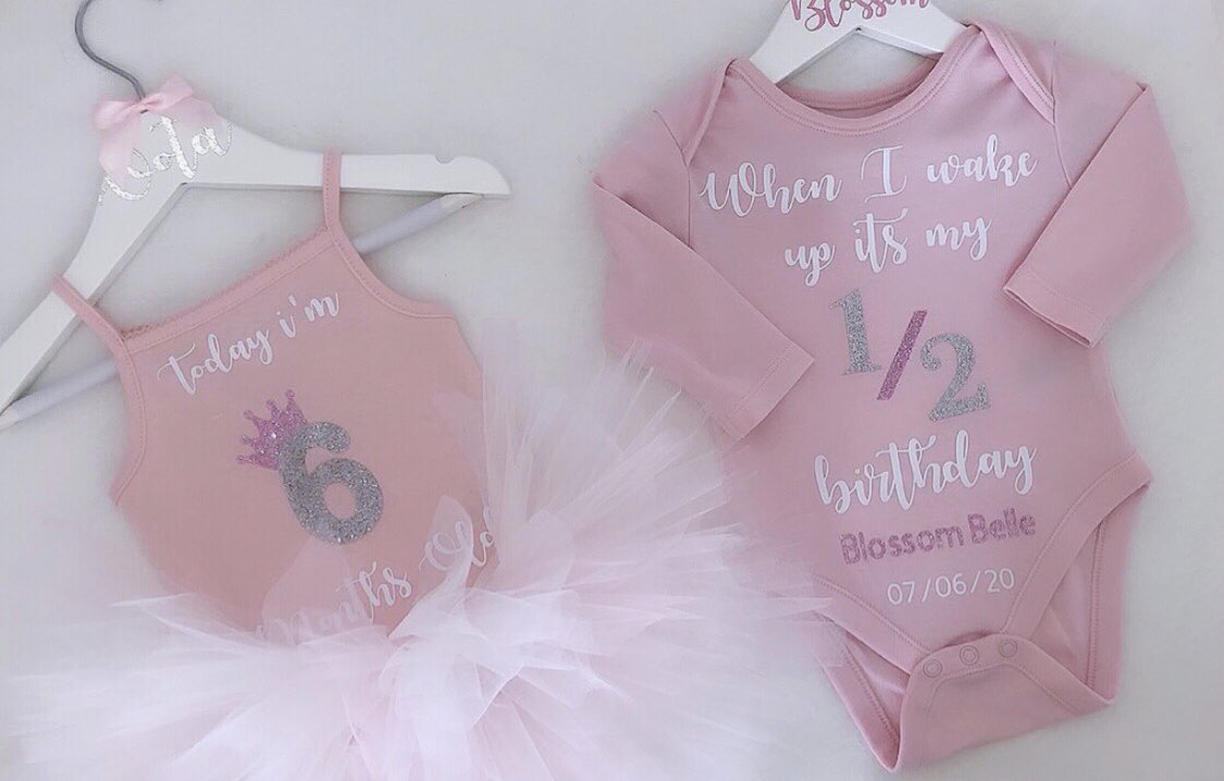 xomolliej's tweet photo. All ready for my Blossom Belle’s half birthday in the morning 🎉6 whole months of the most perfect little girl I’ve ever met. How did I ever get this lucky. Happy half birthday babygirl 🌸💖 I promise to always go above and beyond for you x https://t.co/udMIILzv8q