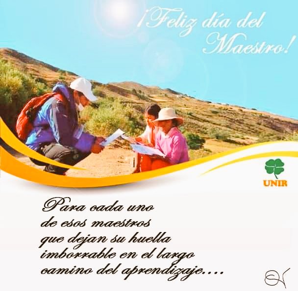 UnirTarija's tweet photo. Feliz día del Maestro! https://t.co/YmobOpjNgh