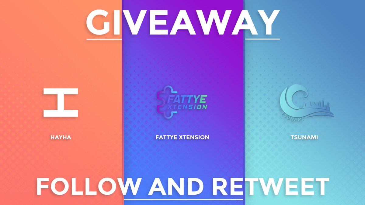 HayhaBots's tweet photo. Flash Giveaway! 🥳

Prizes:
• 1x Hayha Copy
• 1x Fattye Copy
• 1x Tsunami Month

To enter:
• Follow @HayhaBots, @FattyeXtension, and @acookgroup 
• RT this post

Ends in 24 hours! ⏰ https://t.co/j6uZQqVxDs