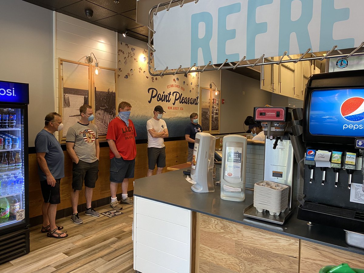 warbreed's tweet photo. @jerseymikes nothing like picking up your order and seeing eight to ten people ordering at the counter, zero social distancing.  Was told to wait 2 minutes past my order time, been here ten.  Way to make me not feel safe. https://t.co/qwTHWCzvio