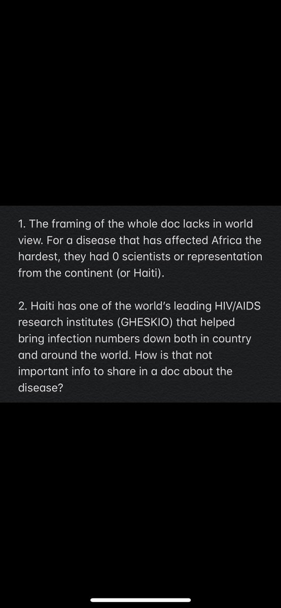 MichaelBrun's tweet photo. As the @Netflix History 101 doc is currently being reviewed and revised by their team, I wanted to share what my issues were with their HIV / AIDS episode. The biggest issues is irresponsible framing in regards to black communities worldwide and the inclusion of misinformation. https://t.co/hHNA28vtie