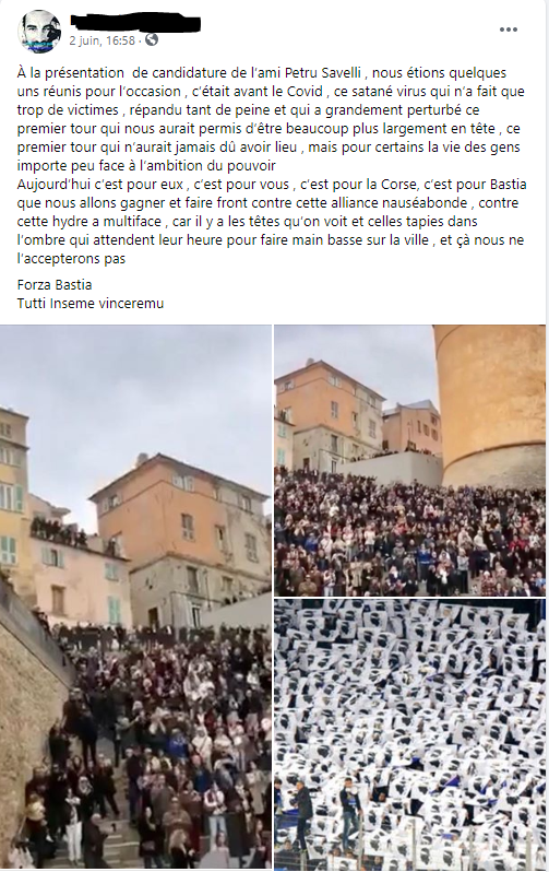 SilverFox2a's tweet photo. Délirant : un soutien de Pierre utilise des photos de l'inauguration du Mantinum en la faisant passer pour… sa présentation de candidature #Propagande #Bastia https://t.co/uaIZDzZZJK