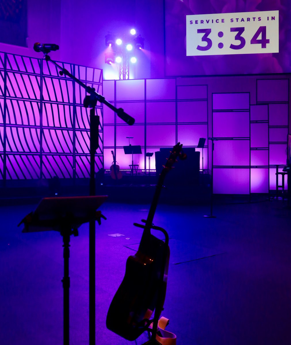 The stage is set for tomorrow and we are ready for you to be here with us tomorrow!! We will see you tomorrow at 8:00 am, 9:30 am, and 11:00 am!