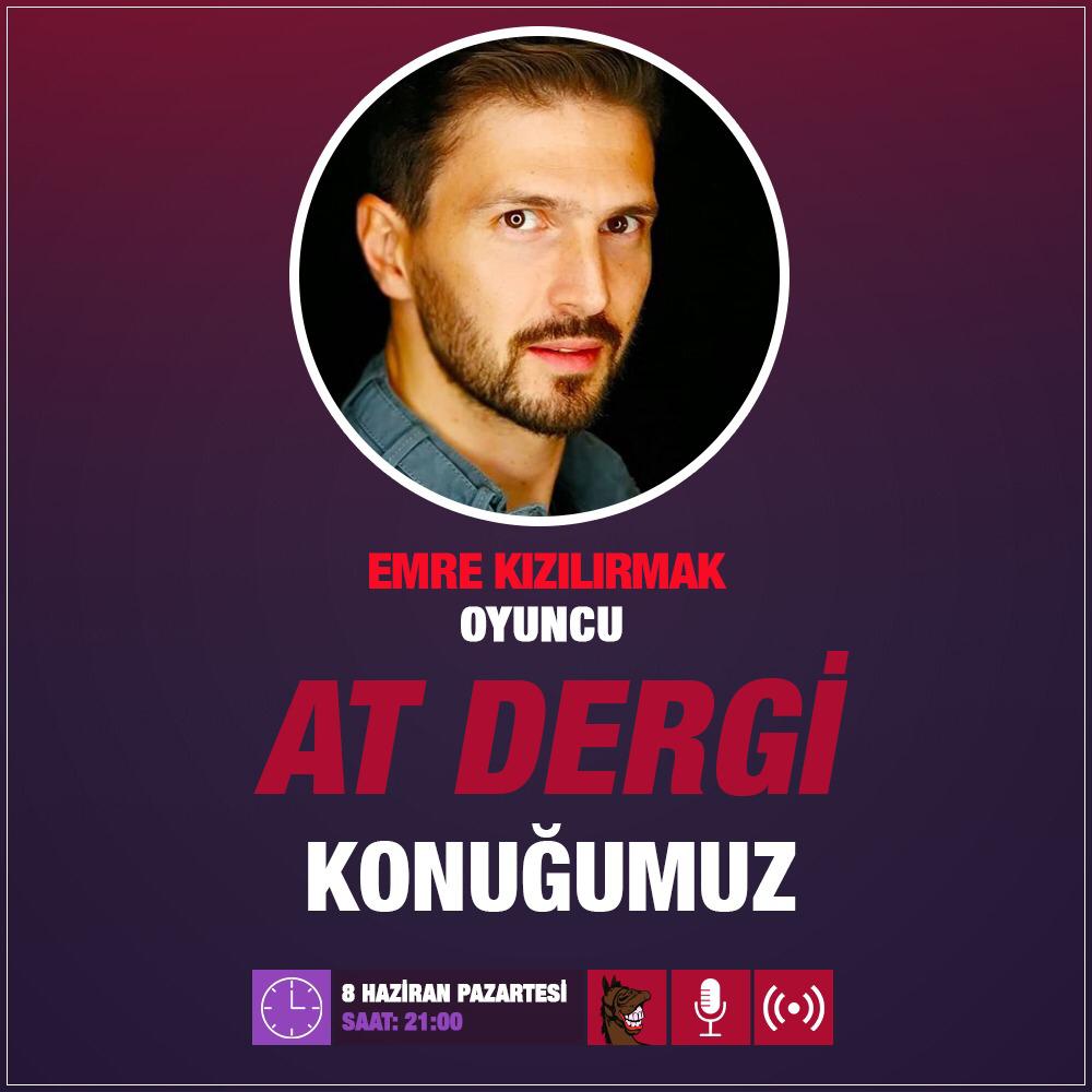 Merhaba değerli At Dergi okuyucuları. İnstagram canlı yayınlarımız devam ediyor. 8 Haziran Pazartesi günü saat 21:00 'de değerli oyuncu Emre Kızılırmak instagram canlı yayın konuğumuz olacak. Kaçırmayın. <a href="/EMREKZLRMK/">emre kızılırmak</a>

#EmreKızılırmak
#AtDergi