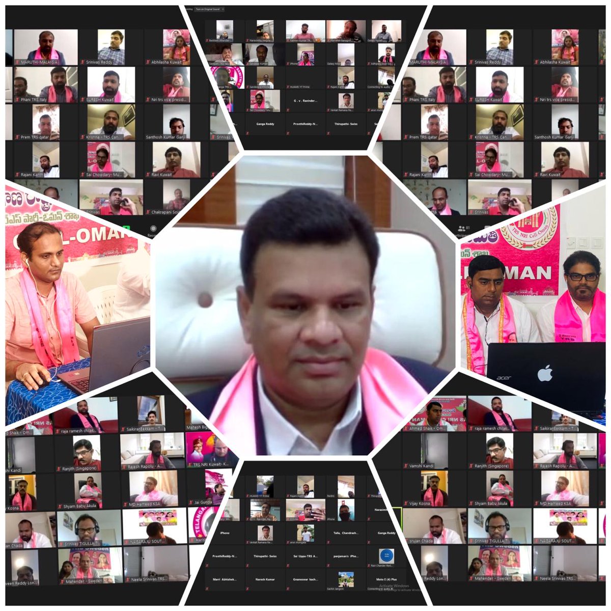 MalaysiaTrs's tweet photo. Participated and discussed each country's #COVID19 situation in today's TRS NRI wings video conference with Sri.@mbigala garu.

It was great pleasure to attend this conference.

Jai KCR..✊✊
@TRS_Denmark @shyamakula @nri_trs_sa @nritrs @nritrs @nritrs @trssingapore @TrsNagaraju https://t.co/eKTpYYGom5