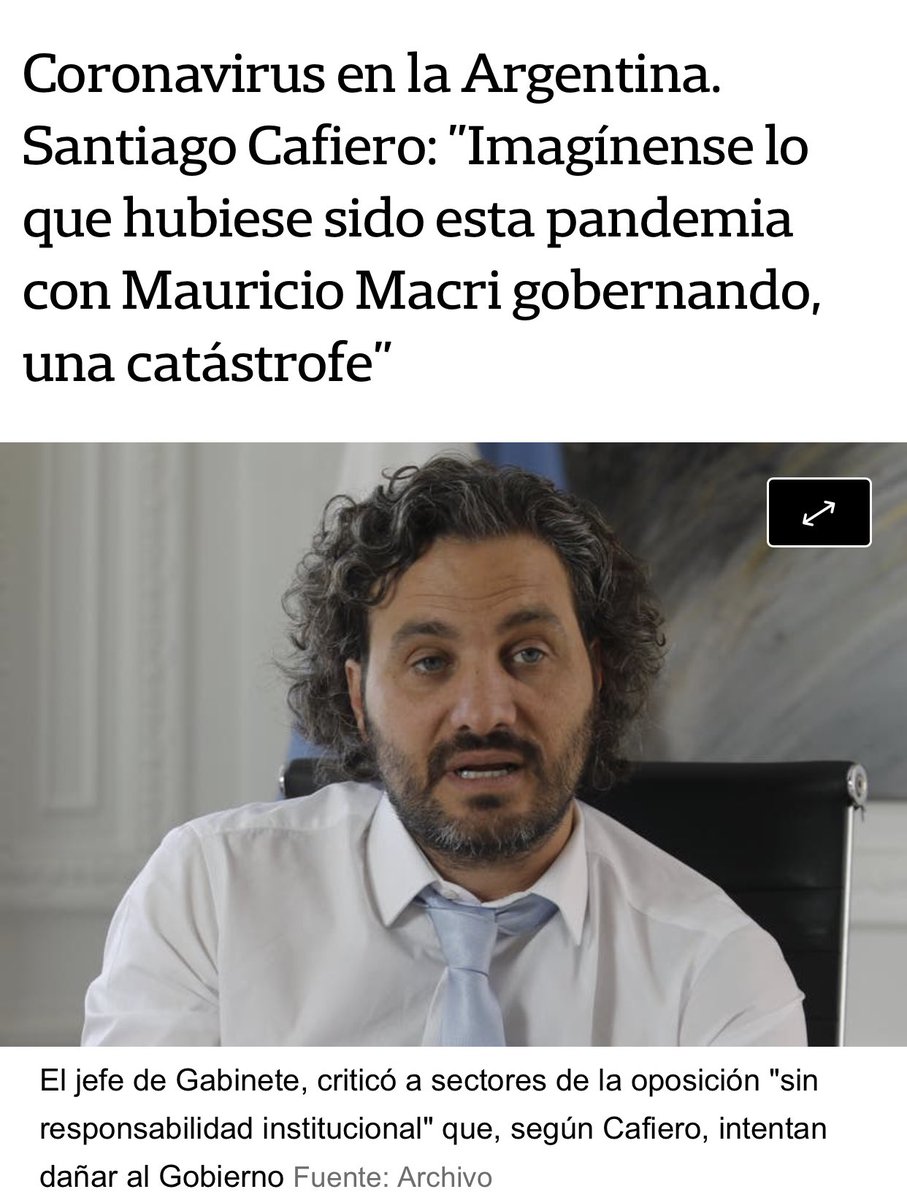 _alvarogonzalez's tweet photo. Mira @SantiCafiero no da un planteo como el tuyo. Además, sos el Jefe de Gabinete de un “gobierno de científicos”. Te aconsejo prudencia y si queres hablar te esperamos en el congreso, al que no viniste nunca. https://t.co/OgcBmvHmZF