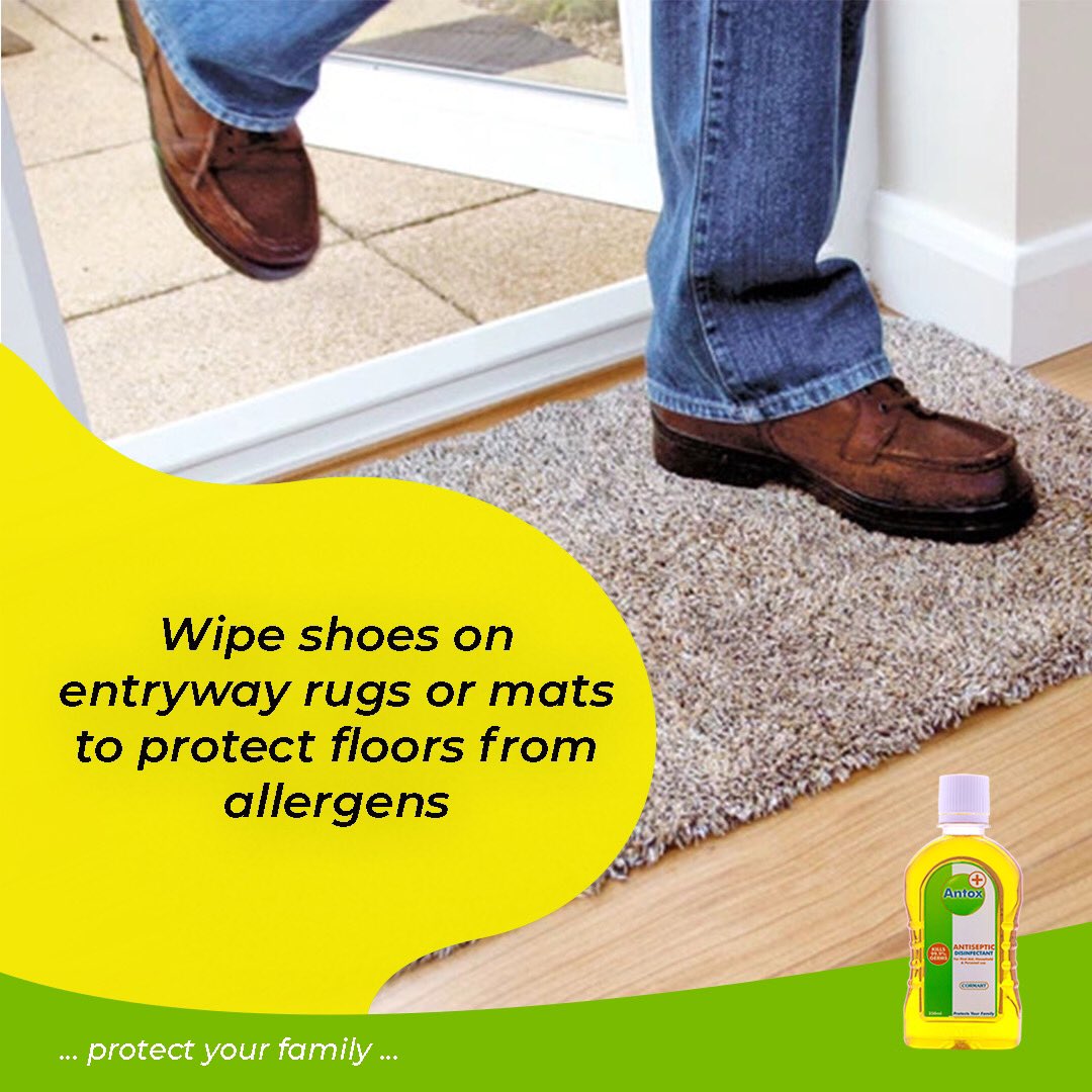 TGI Distri on Twitter "3. Wipe shoes on entryway rugs or mats to