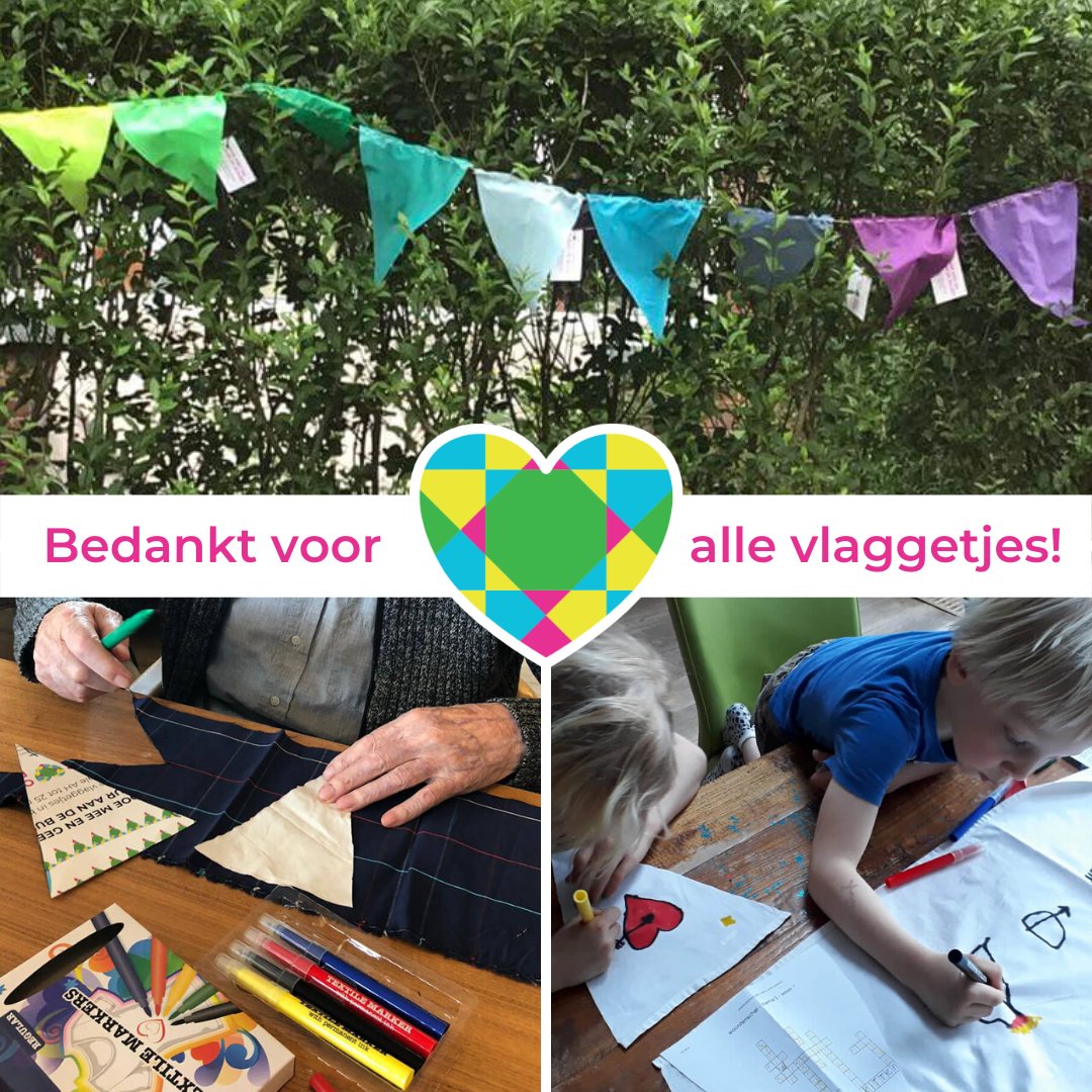 Alle vlaggetjes zijn opgehaald &amp; opgehangen in de buurt. Veel dank aan iedereen die vlaggetjes heeft ingeleverd! Wil je weten wat voor leuke culturele dingen er de komende weken in #HaagseHout te zien zijn? Dat lees je hier 👉 bit.ly/2zZpNEL #kleurdebuurt #voordebuurt