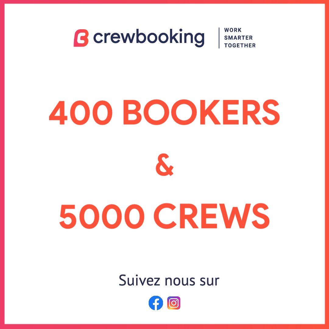 Crewbooking's tweet photo. Après 2 semaines de lancement,  la Community de Crewbooking se développe rapidement. ↗️ 👌
Déjà des milliers de compétences disponibles pour les employeurs! Come and join us! 
 👉https://t.co/w1PrWf86LA https://t.co/gxHEqyAZNv