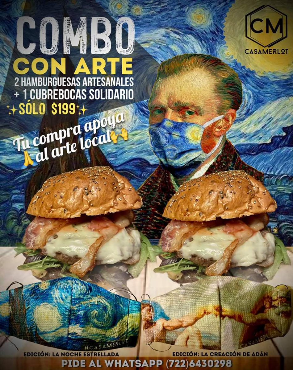 Turismo_Toluca's tweet photo. Mira esta promoción de #CasaMerlot ¡Come rico y obtén un cubrebocas super lindo!
#ConsumeLocal https://t.co/6XOvkqYKOB