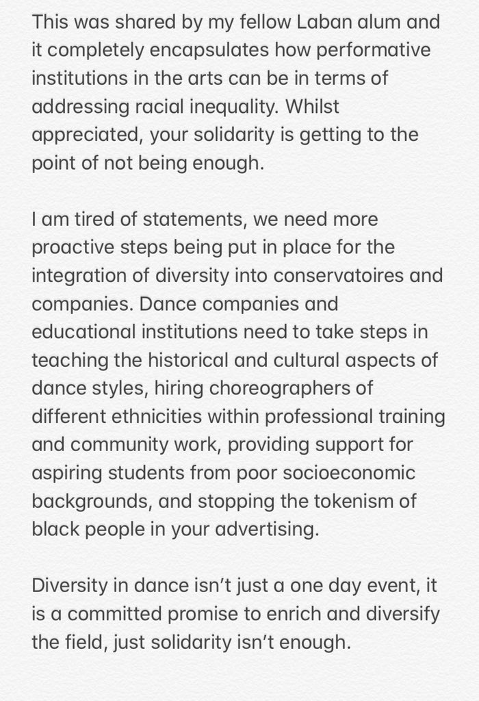Af_KEuk's tweet photo. Thank you to my fellow uni graduate for the first post, she really hit the nail on the head with frustrations I too have felt about the dance world. The second one is my own thoughts... https://t.co/HiEGooS8V3
