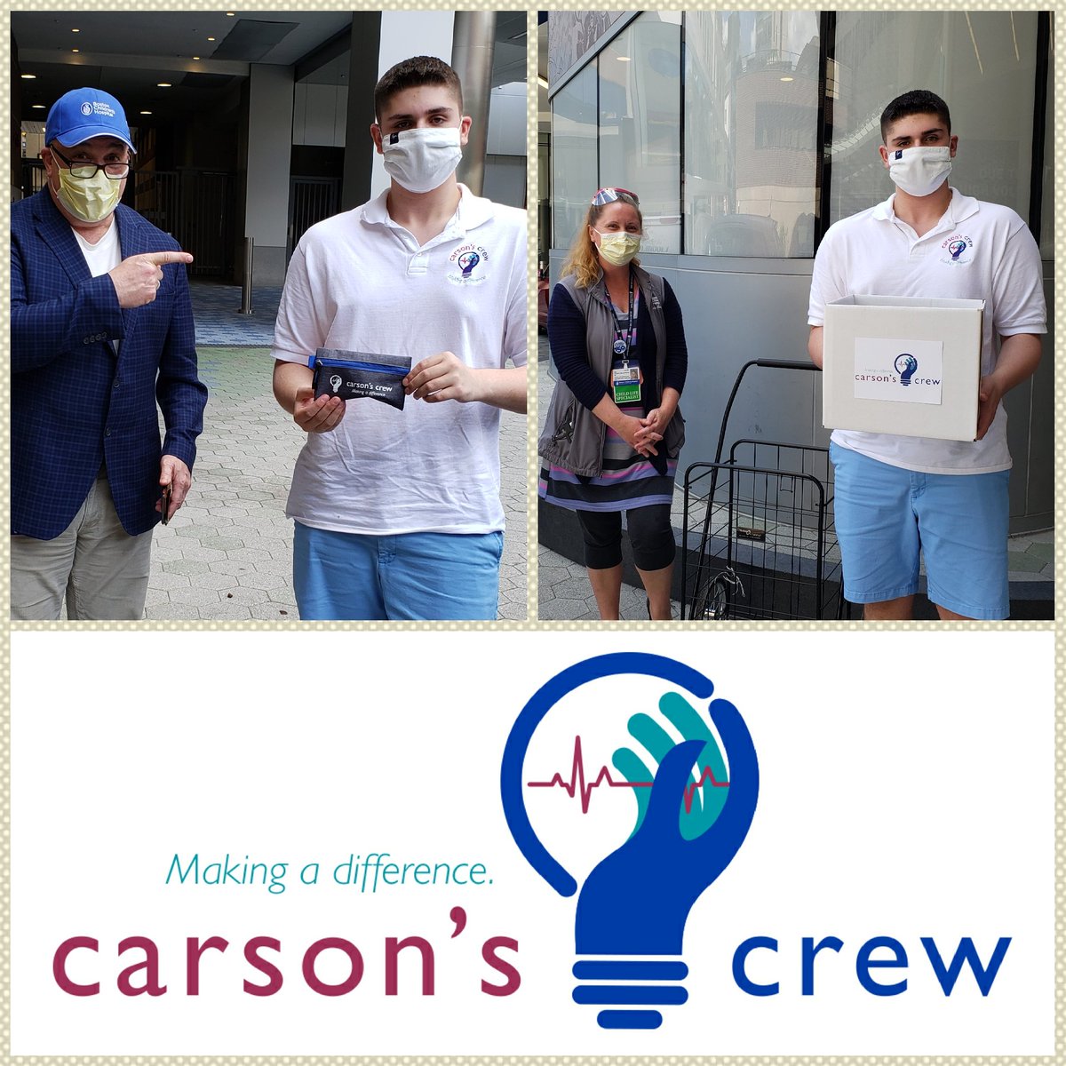 Carsons_Crew's tweet image. Our passion for "Making a difference" was inspired by our #patientexperience @BostonChildrens. We were welcomed by CAO & Chief Culture Officer, @argys & Child Life Specialist, Jill Twomey as we delivered "charging kits" to help families in need at BCH! #technology