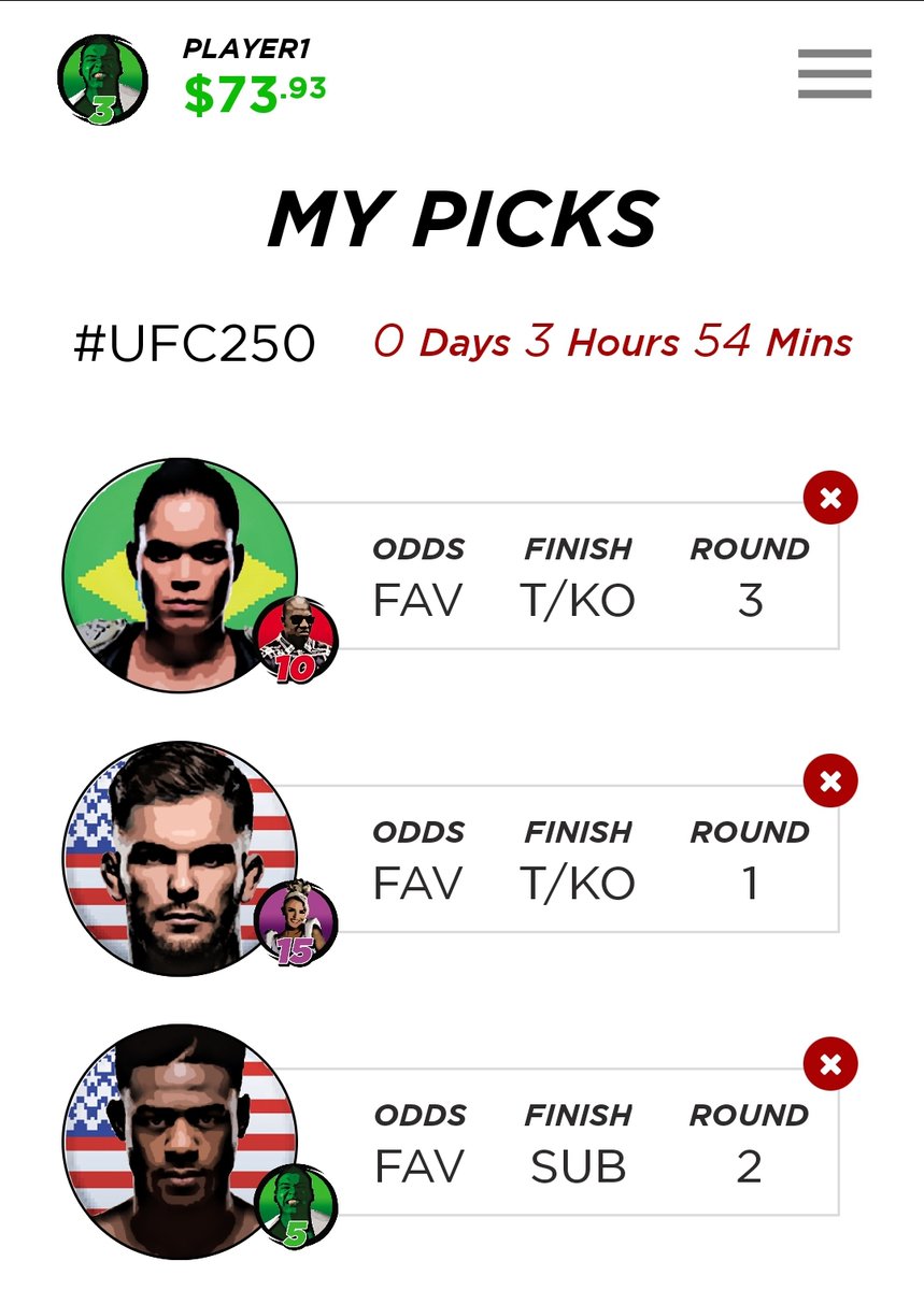 BigShotMMA's tweet photo. Thanks to all the beta testers who signed-up for #UFC250, and for those who were not selected this round feel free to make some picks via the web app @ https://t.co/0x5zOeMlbS

Appreciate all your help, and good luck tonight! https://t.co/rGKjOpgUxq