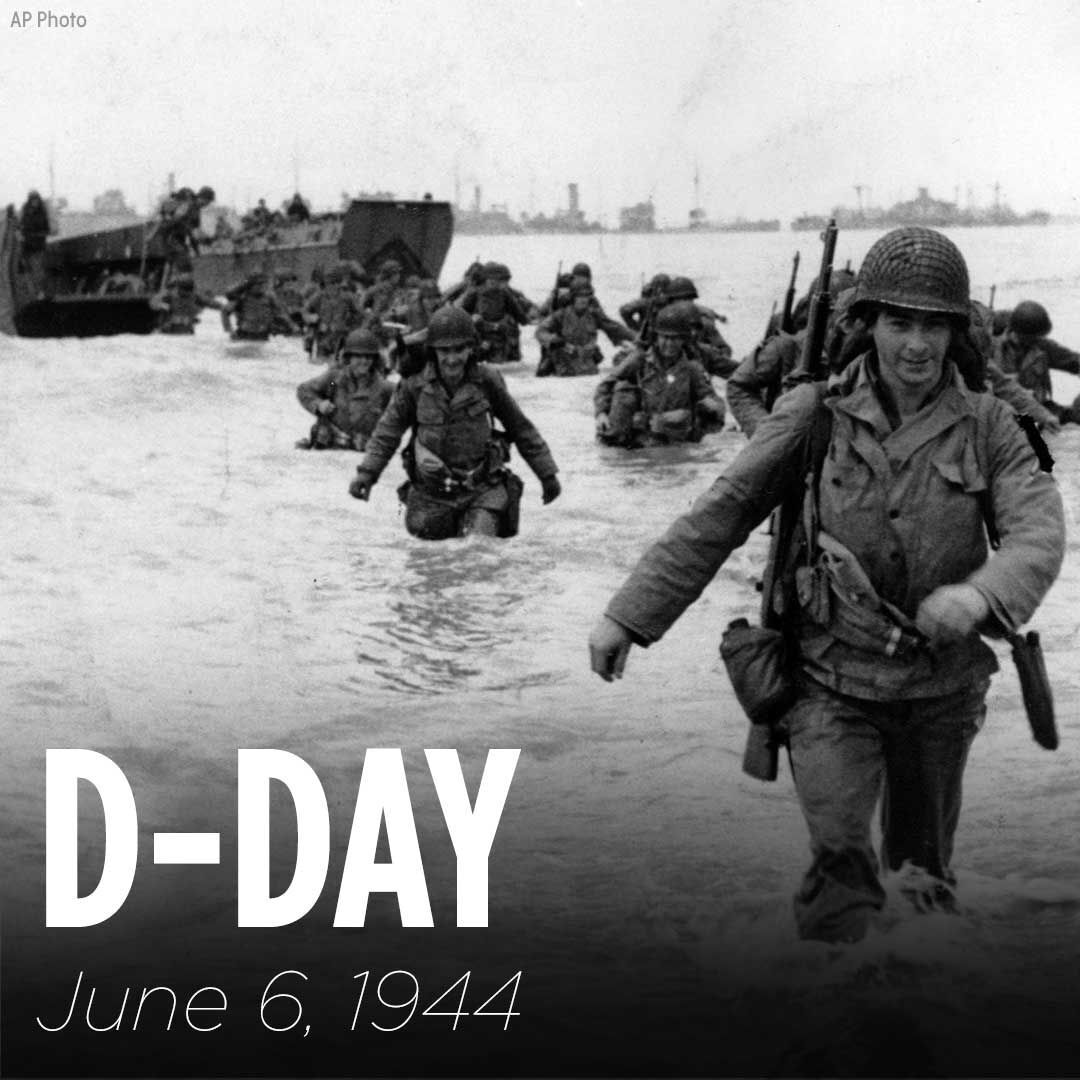 REMEMBERING D-DAY: On June 6, 1944, the Allied Forces attacked the German forces on the coast of Normandy, France, with over 150,000 soldiers.  The Allies attacked and gained a victory that became the turning point for World War II in Europe. #abc7ny #DDAY