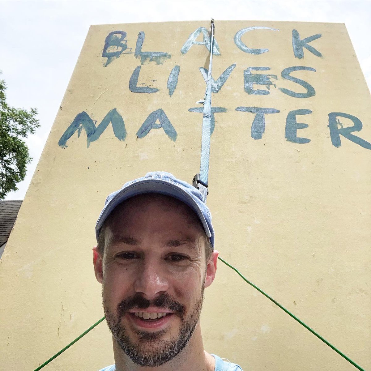 JebButler3's tweet image. When you find a protest outside your door.  #blacklivesmatter