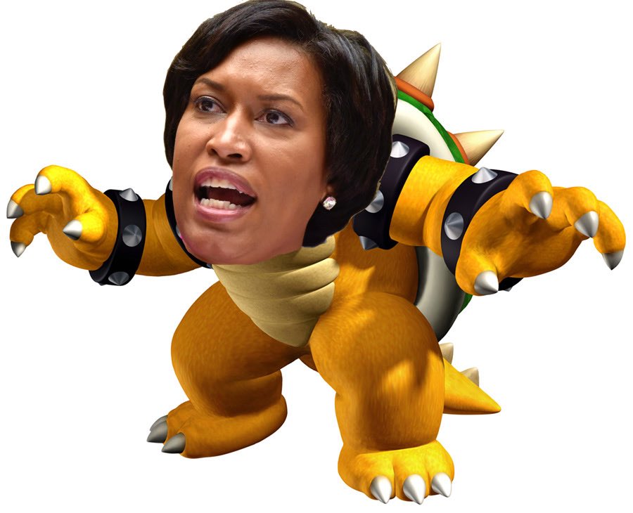 MagaFlagMan's tweet photo. Two Itailan brothers from #Nintendo taught me that bad guys are named Bowser. @MayorBowser
#DC #dcmural #dcriots https://t.co/qqILuvFtRK