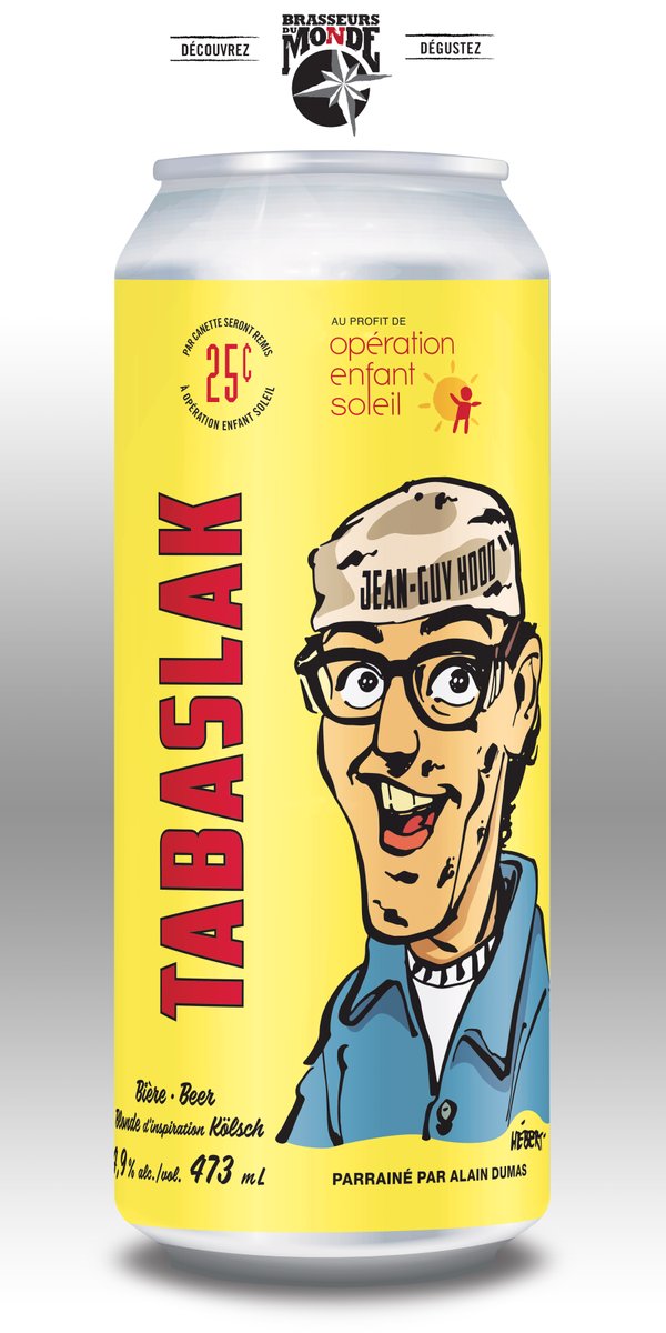 Brasseurs du Monde lance avec Jean-Guy Hood la Tabaslak, une bière à saveur philanthropique.

Lisez le communiqué ici:
bit.ly/2A8yZXk

Faites votre dons  ici:
bit.ly/2UfA5r0

#BuvonsMicro
#AchetonsLocal
#EnfantSoleil2020
#operationenfantsoleil
