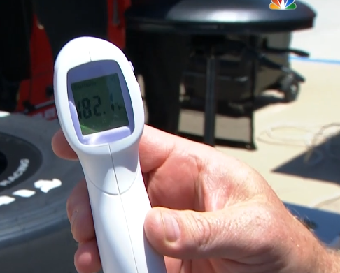 indy44's tweet photo. @heymartysnider #TireTemp #IndyCar #Genesys300 https://t.co/0WQ8wOXIqO