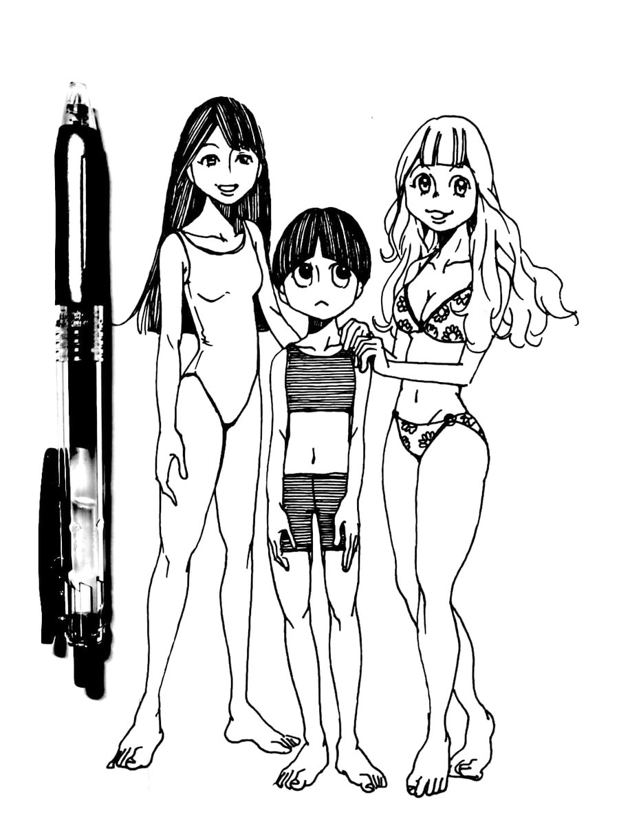 深夜ラクガキ
三姉妹

PC作業に戻りましょ(‾0‾)/ 